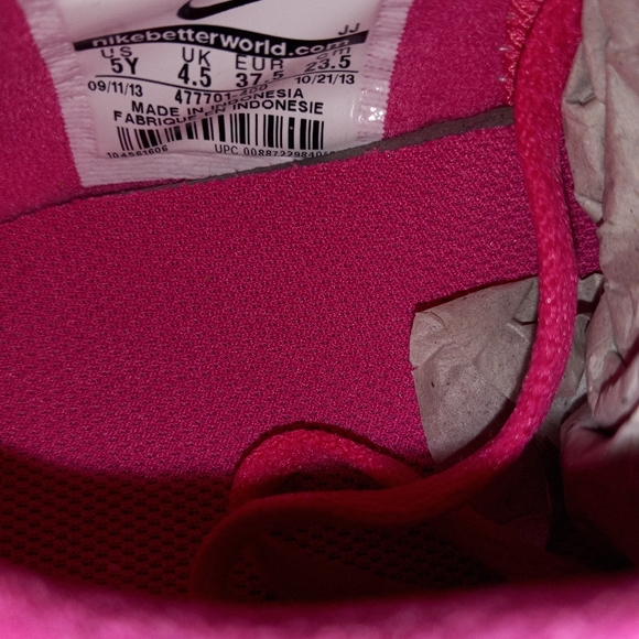 Juniors Girls NIKE FREE RUN 2 White Trainers 477701 400 size 5 - Picture 5 of 6